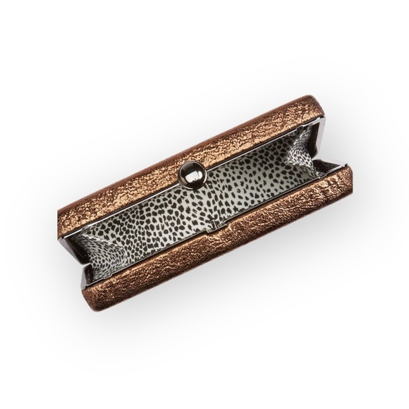 new Glitter Box Clutch Minaudière Evening Handbag ☾ Gold Drop In Chain Handle ☾ - Picture 2 of 16